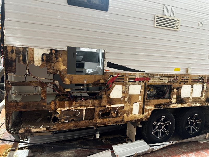 Caravan restoration - structural strip out