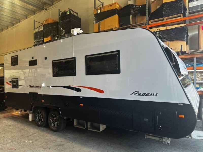 Caravan restoration - completed exterior finish