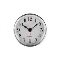 Clock White With Silver Surround