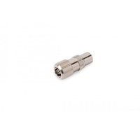 Coax Plug Male Chrome Steel