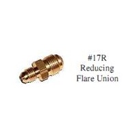 Gas Reducing Flare Union - 3/8 Tube - 1/4 Tube