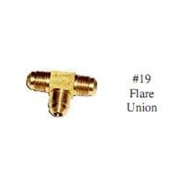 Gas Flare Tee Union - 5/16