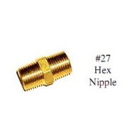 Gas Hex Nipple - 1/4BSPT