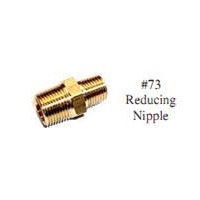 Gas Reducing Nipple 1/4BSPT to 1/8BSPT