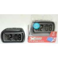 travel alarm clock - black