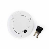 Camec Lockable Water Filler White Right Hand Hinge
