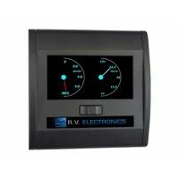 LCD Single Water and 1 Battery Gauge (No Sender Probe)