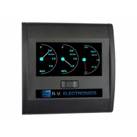 LCD Double Water Tank & 1 Battery Gauge (No Sender Probe)