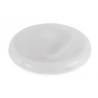 10 Inch Round 12/24v LED Light - Warm White Opaque Plastic Lens