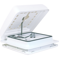 OZVENT 12V Shower Hatch with Fan and LED Light - 280 x 280mm