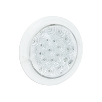 Round Rear Indicator Clear Lens 12/24v