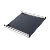 Smev 400 Series Stove Glass Lid with Curved Brushed Metal Front (700-05295)