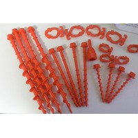 Mixed Screw Pegs and Hex Handle (20 Piece Set)
