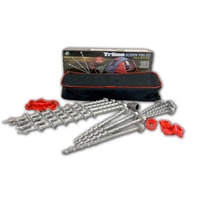Mixed METAL Screw Pegs and Hex Handle (20 Piece Set)