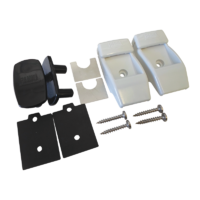 FIAMMA LEG WALL BRACKET KIT FOR F45 AWN. WHITE 98655-176