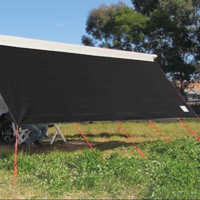 Coast V2 Black Sunscreen W4635mmxH1800 T/S 16' CF Awning