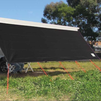 Coast V2 Black Sunscreen W4940mmxH1800 T/S 17' CF Awning