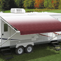 Carefree Burgundy Shale Fade 16 foot Roll Out Awning (No Arms)