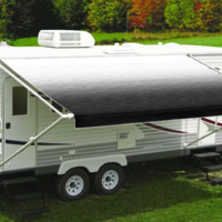 Carefree Fiesta Shale Fade Awning 21foot (6.4m) Black Shale