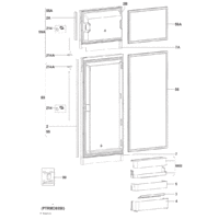 Dometic Top Door Shelf and Cover suits RM8551/8501/8555