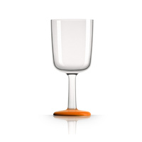 Palm Marc Newson Tritan Wine Glass Cadmium Orange Base