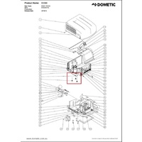 Dometic B3300 Damper Vibration Part no 3308028.004