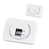 12V Twin USB Charging Station White USB A / USB C