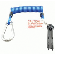 Breakaway Coil Cable with Pin & Release Clip