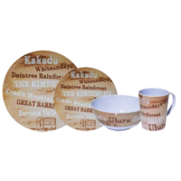 Coast 100% Melamine 16pcs Dinner Set Destination