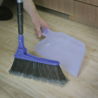 Camco Adjustable Broom and Dust Pan