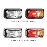 LED RED/AMBER SIDE MARKER BLACK