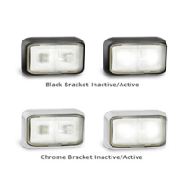 LED CLEAR FRONT MARKER CHROME