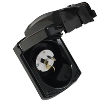 Clipsal Power Inlet 15Amp - Black