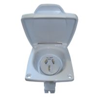 CMS 15AMP Plug Power Inlet White