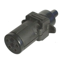 Narva Trailer Plug 6 Pin Small Round Steel 82131BL