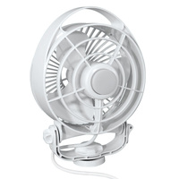 Caframo Maestro 12V White 6" Variable Speed Fan w/ Light
