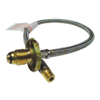 S/S Flexible Hose 600mm For Single Gas Bottle