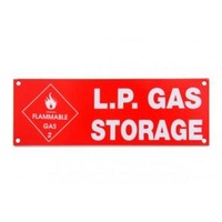 LP Gas storage plate Metal 003877
