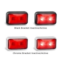 LED RED REAR MARKER BLACK