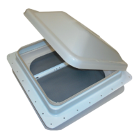 Coast RV 14x14 White Standard Wind Up Roof Vent