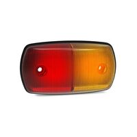 LED AutoLamps Side Marker - Amber/Red 12/24 volt