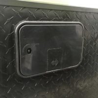 Coast Black Water Filler Inlet with Flap