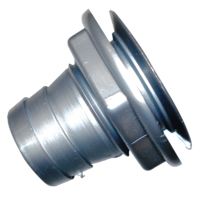 Waste outlet 25mm Straight c/w nut Grey
