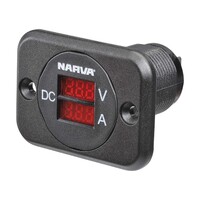 Narva Volt and Amp Meter Surface Mount 12V