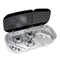 Dometic Cramer 3 Burner and Sink Combi Combi with COLD tap