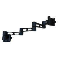 Sphere Triple Arm Wall Mount Monitor Bracket (BLACK)