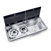 Dometic MO9722 2 burner stove with sink