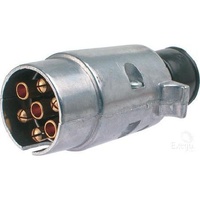 Nava 7 Pin Large Round Metal Trailer Plug  
