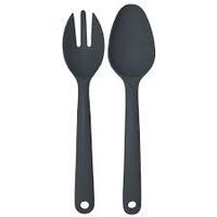 Van Go Collections Bamboo Salad Servers Midnight Grey