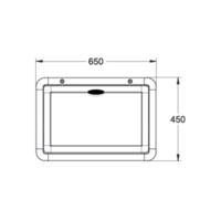Caravan Picnic Table Lifestyletable (White) 450mm X 650mm